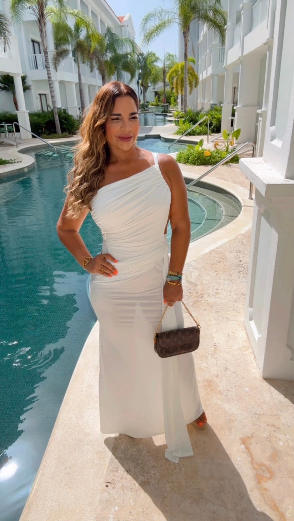 Sanctuary White Elegant Dress (spandex)