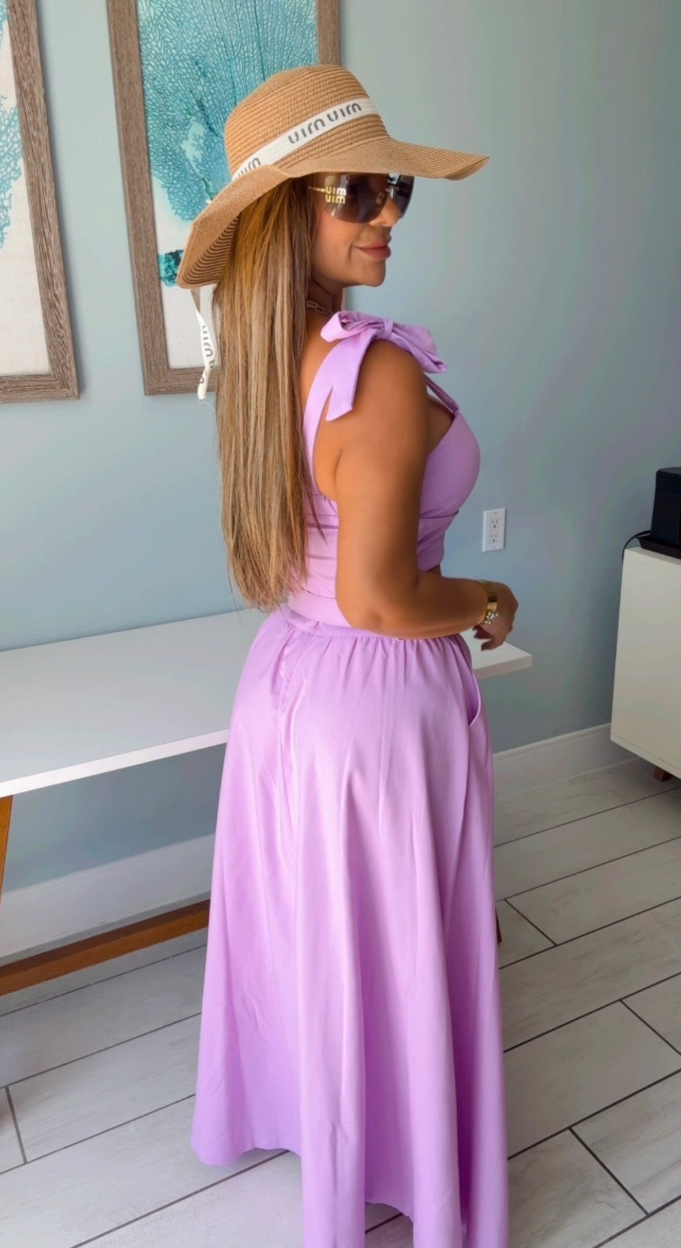 Noord Lavander Skirt Set (spandex)