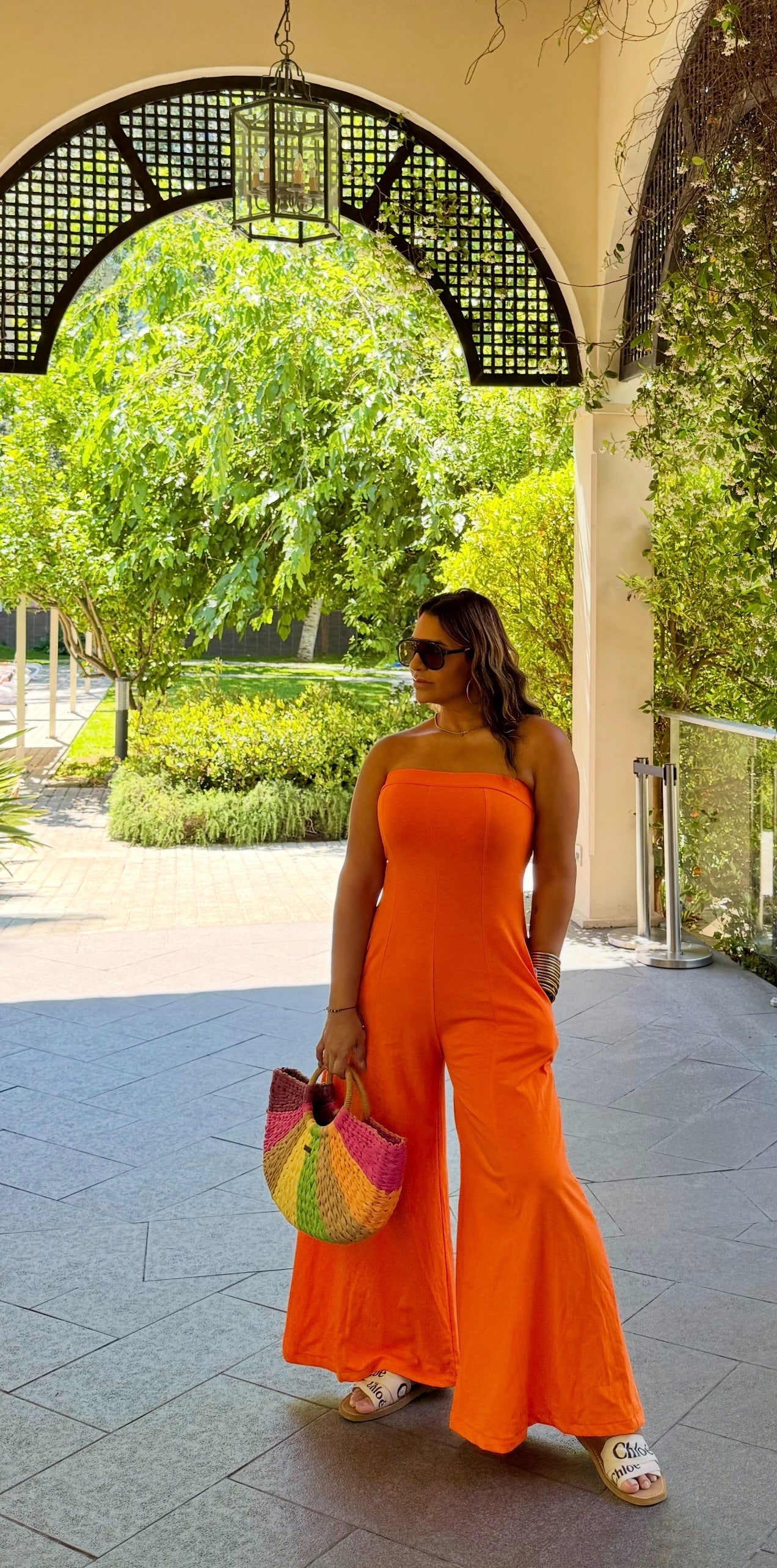 Cataluña Orange Jumpsuit (stretch)