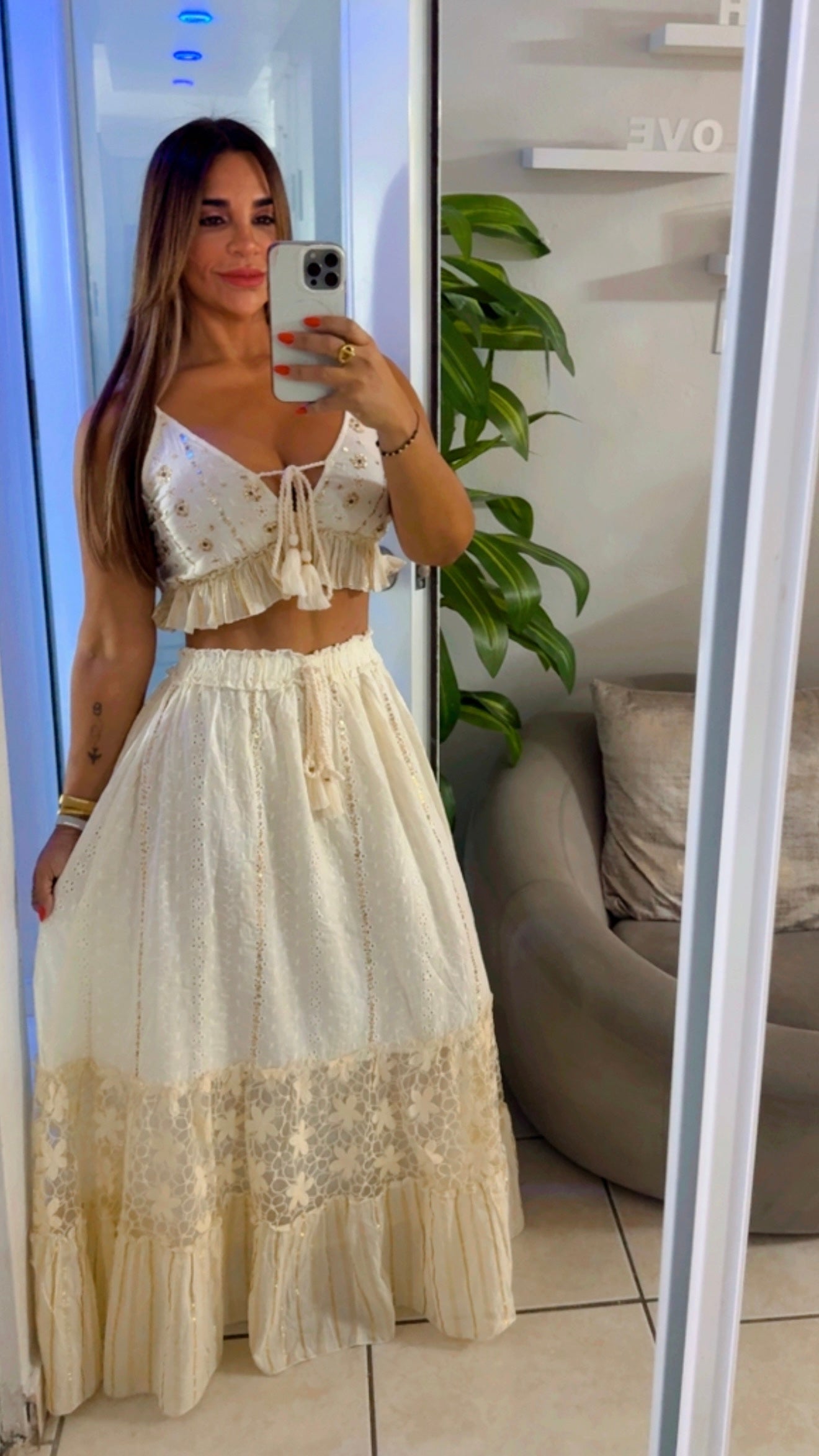 Restock Punta Cana Luxury Ivory Set (colección 🇮🇳) super spandex/ Llegan el próximo sábado