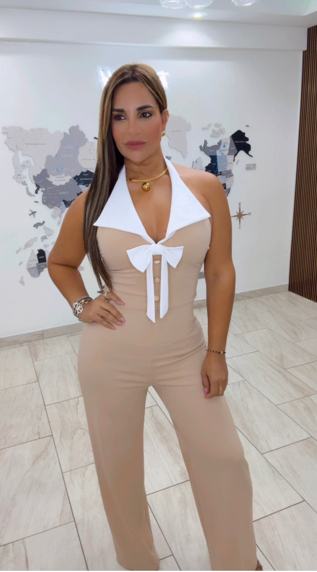 Cantón Camel Jumpsuit (stretch)