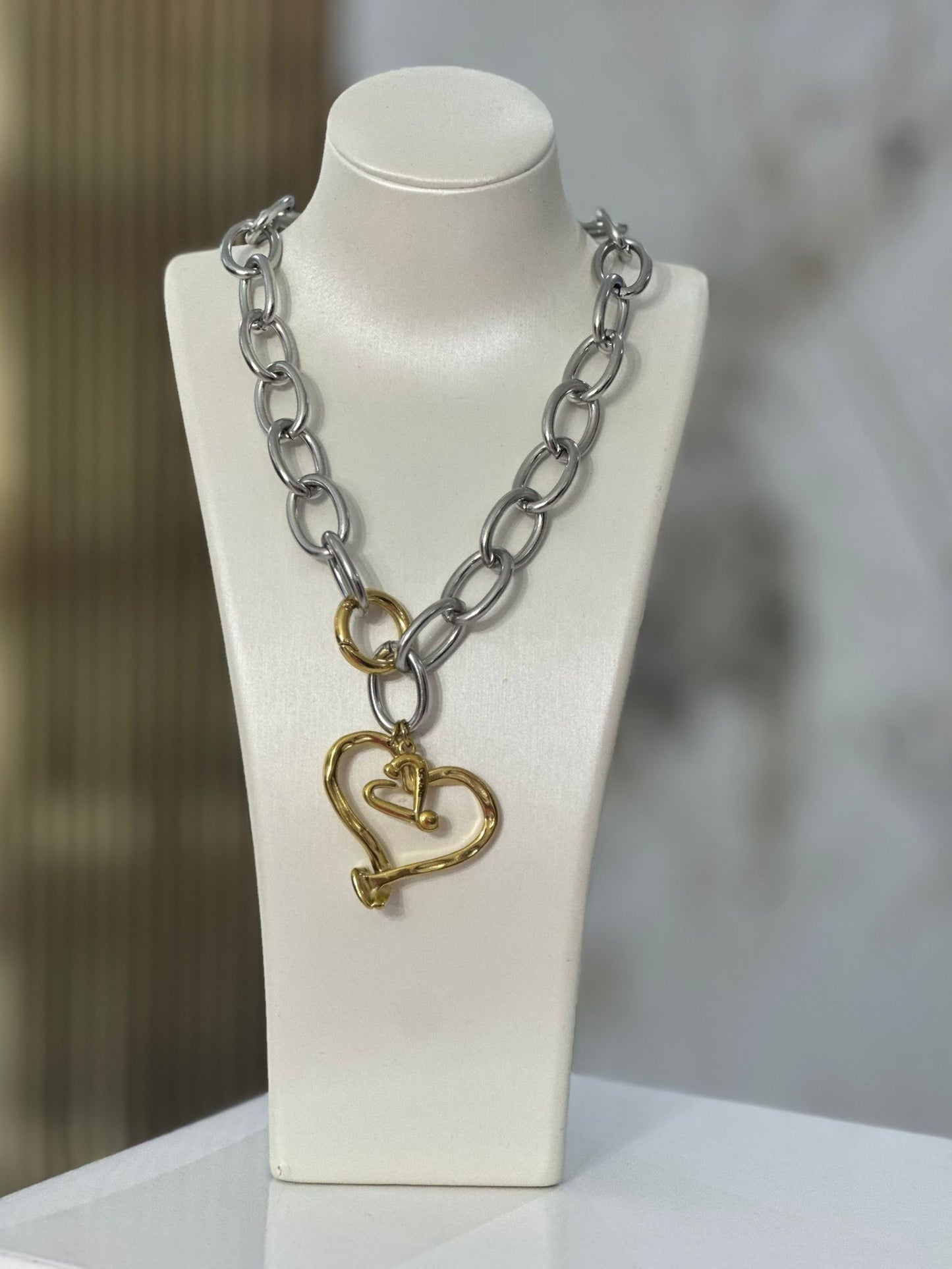 Bold Heart Necklace