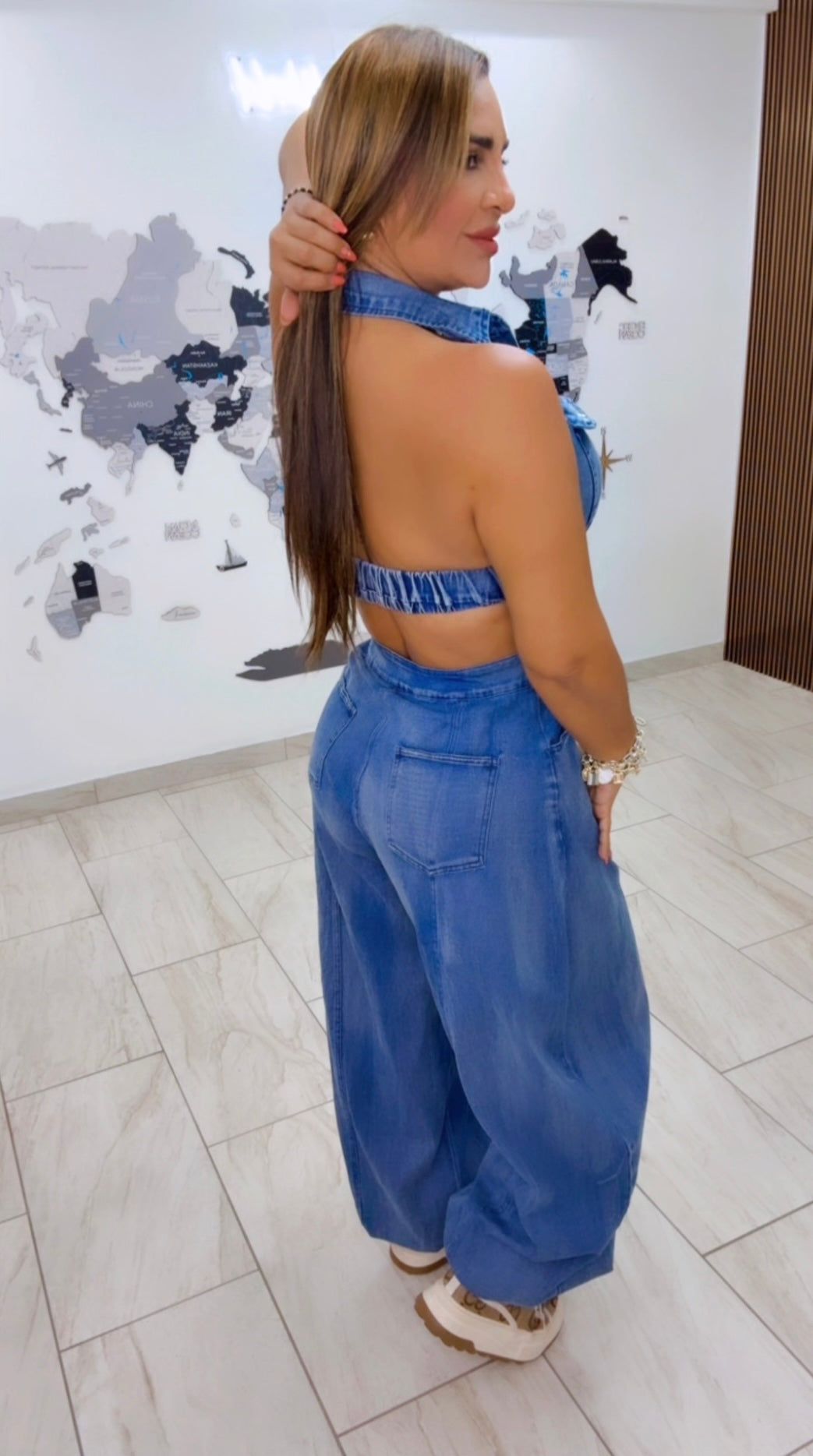 Toronto Denim Jumpsuit (utilicé talla Médium)