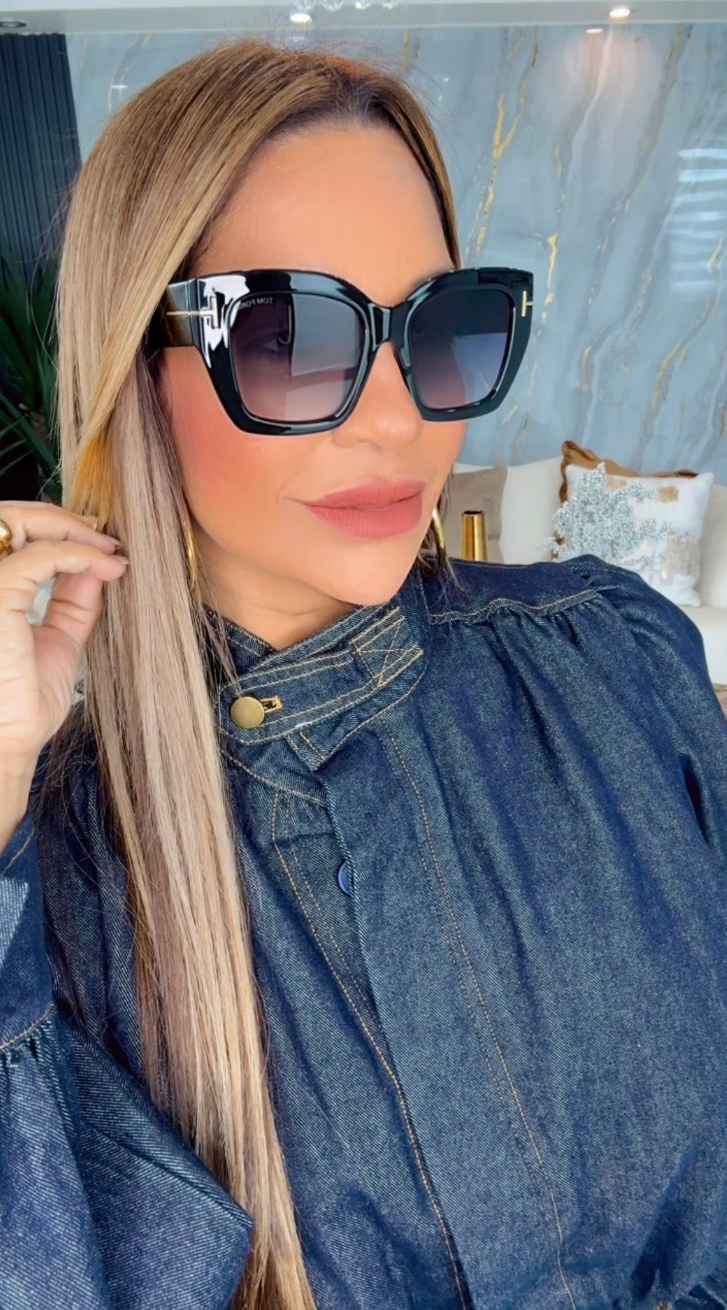 TFord Black  Sunglasses (kit completo)