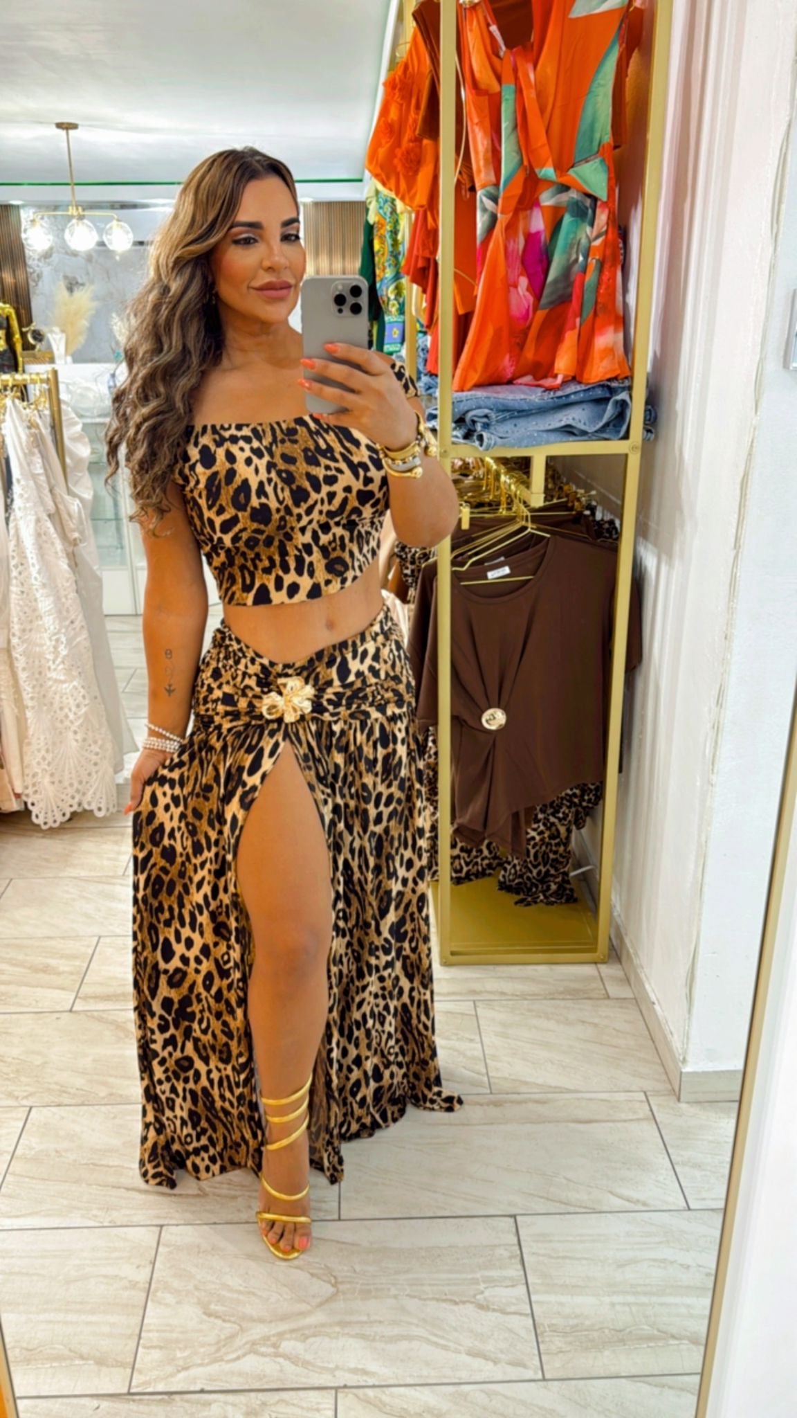 Luanda Animal Print Set (Stretch) utilicé talla M