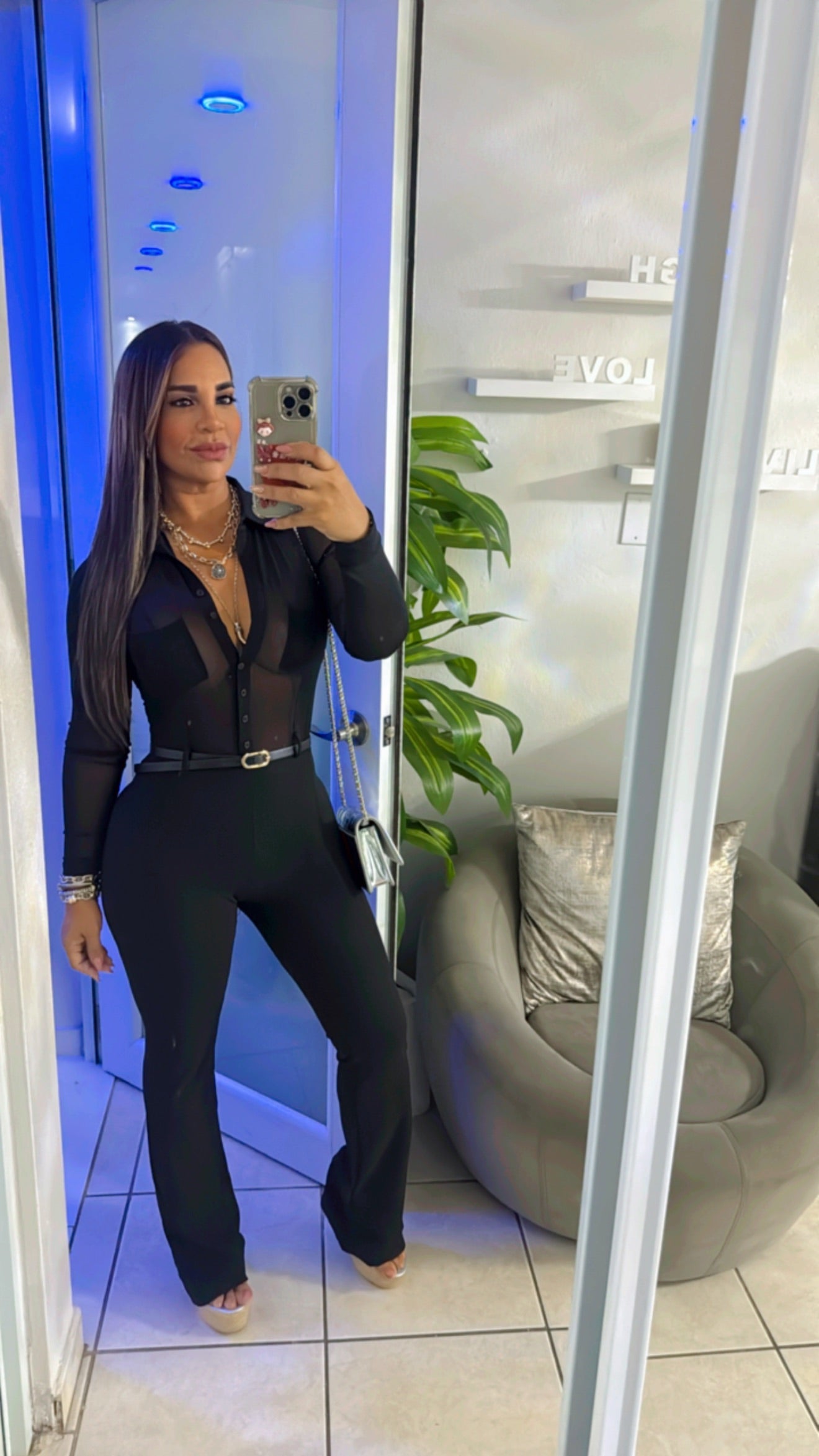 Coppas Black Jumpsuit(stretch) utilicé talla médium