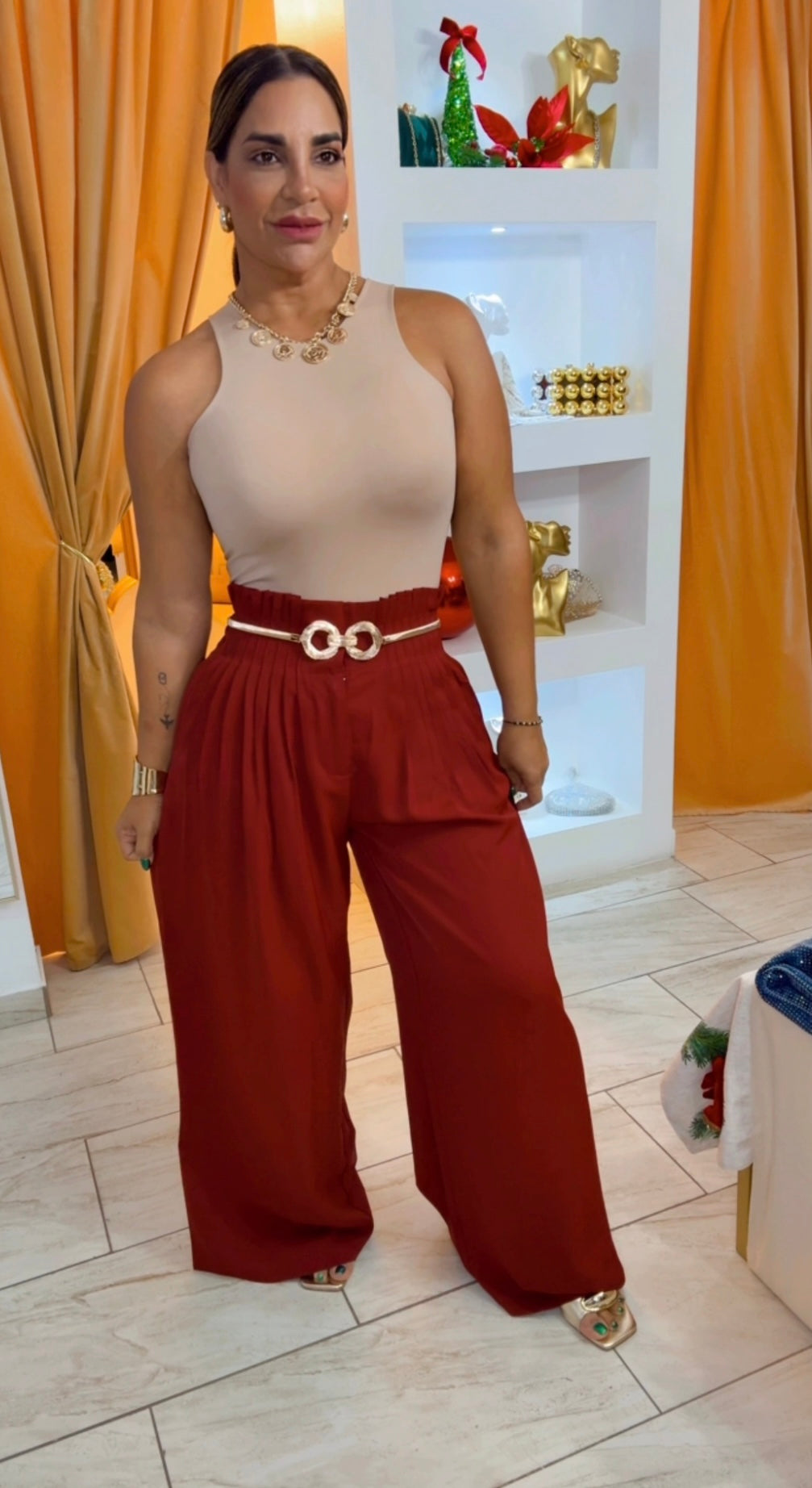 Sintra Burgundy Pant(utilicé talla S)