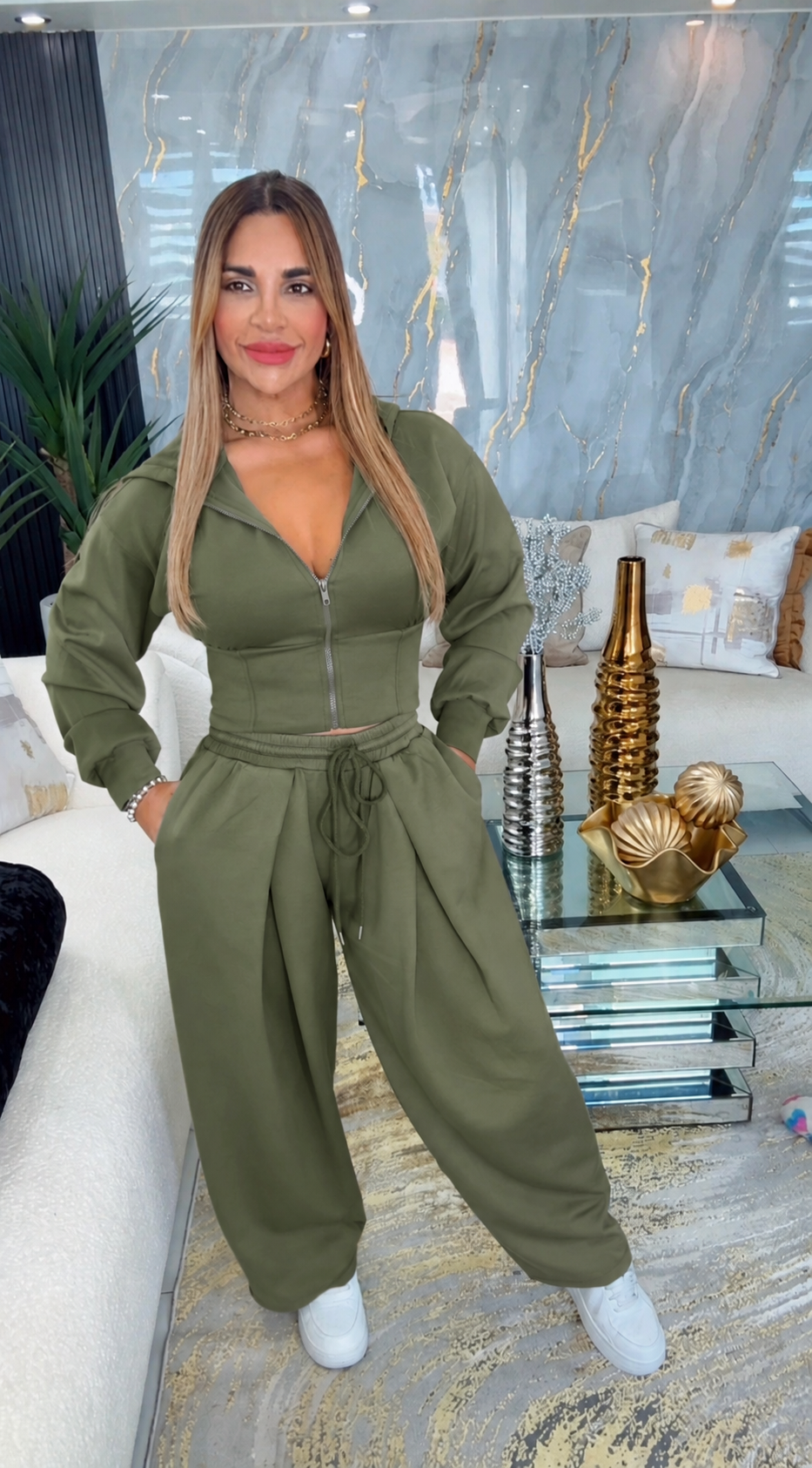 Georgia Olive Travel Set (spandex)