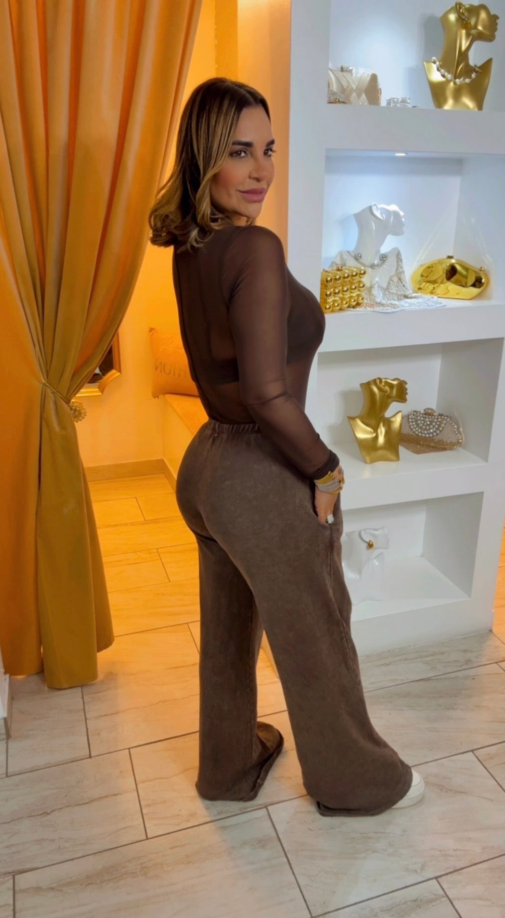 Habana Brown Set (3 piezas) spandex