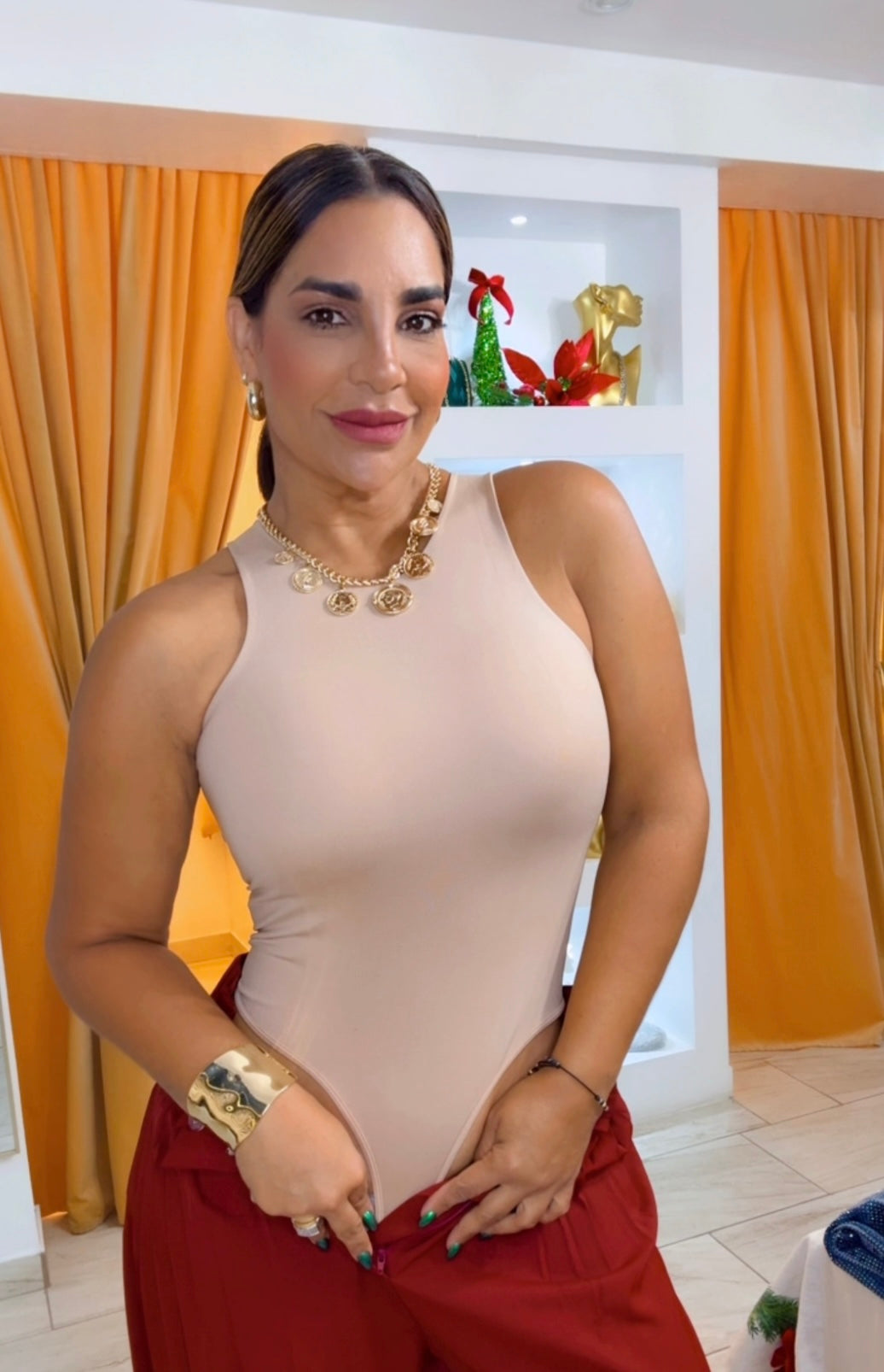 Basic Mocha Bodysuit (stretch)