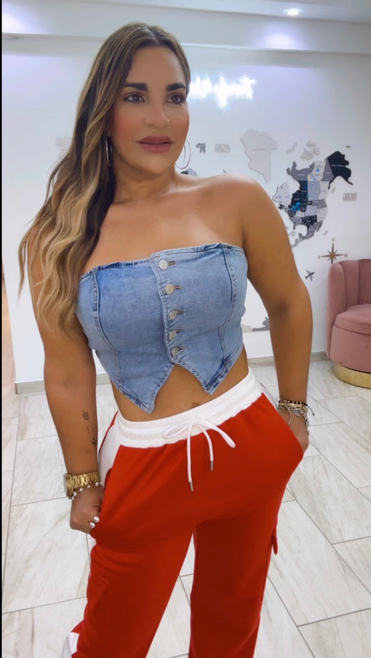 Bucaramanga Denim Top