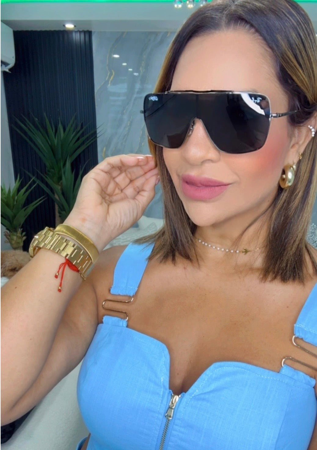 RB Wing Black Sunglasses (Kit Completo)