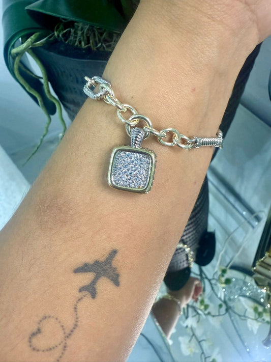 Shine Royal Bracelet (Two Tones) (Gold Plated)