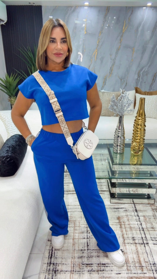 Kampur Royal Blue Set (stretch)