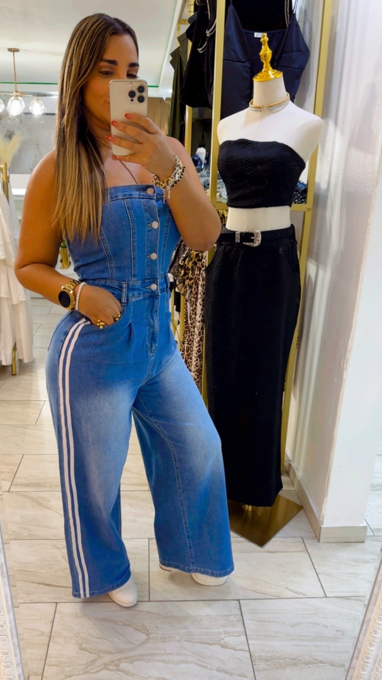 Phoenix Denim Jumpsuit(Stretch)