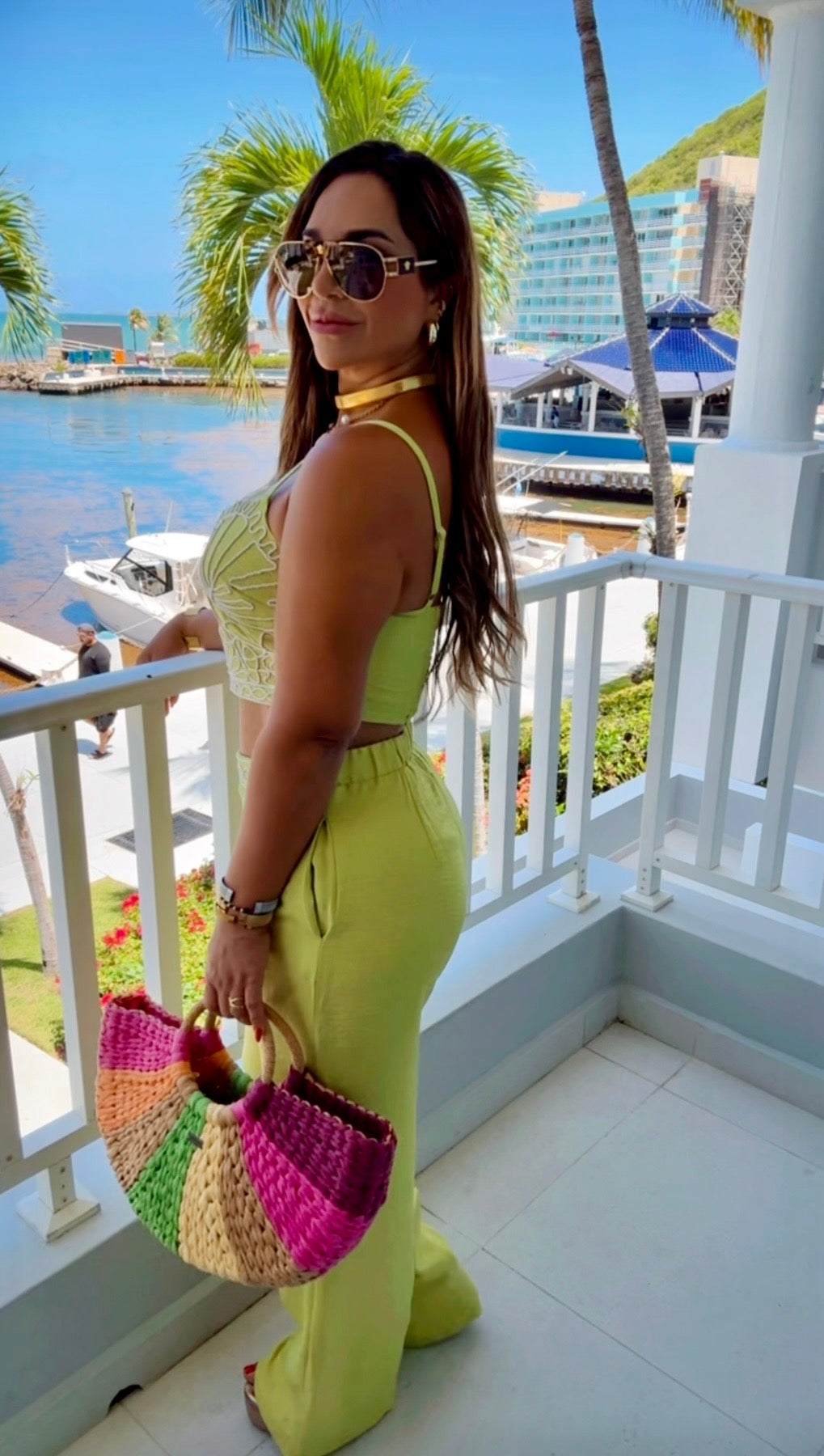 La Marina Green Set (spandex)