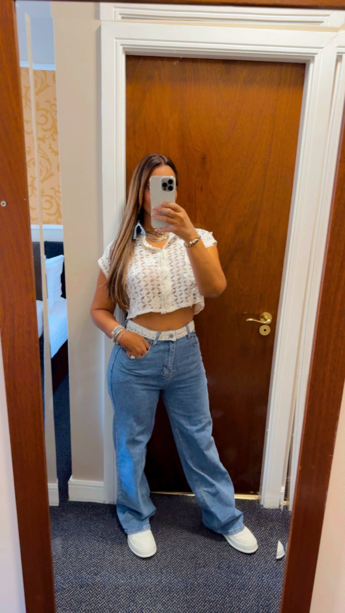 Irlanda Denim & White Luxury Set (spandex)