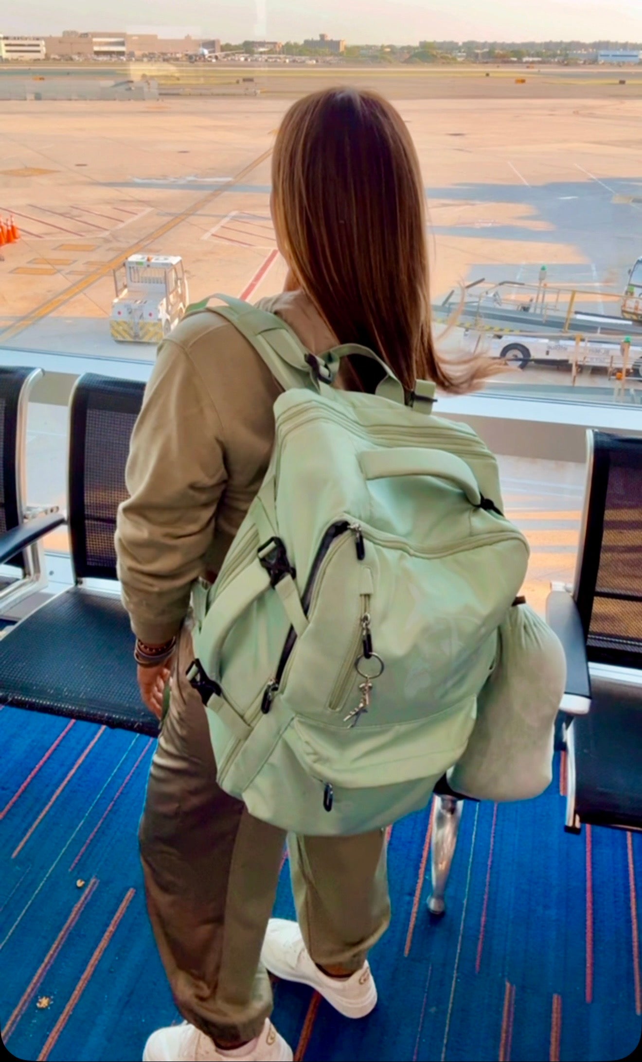 John F Kennedy Green Travel Set (spandex)