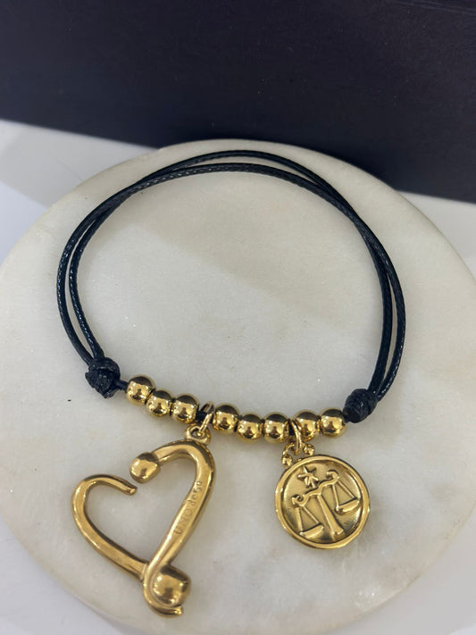 Uno Black Bracelet (oro acero inoxidable)