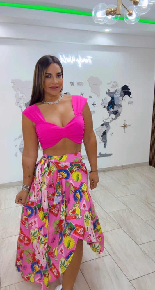 Scarlet Fuchsia Top (stretch)