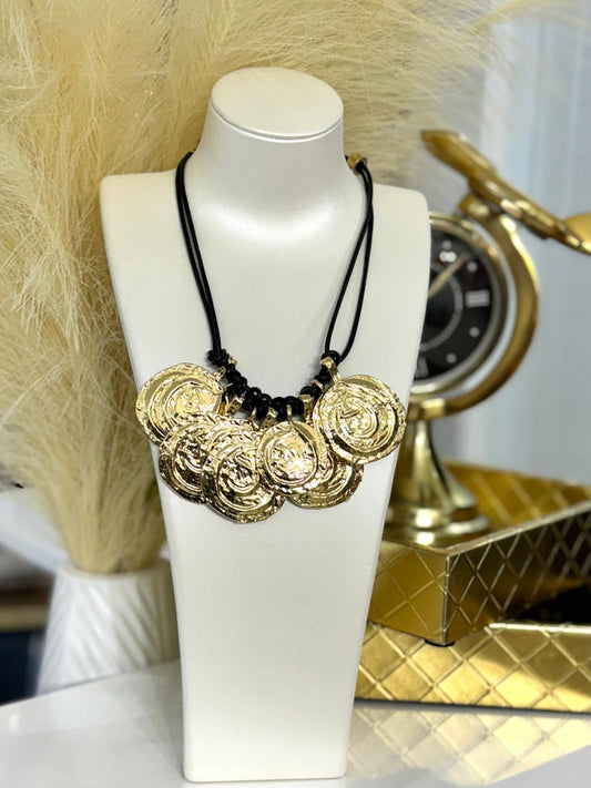 Golden Medallions Necklace