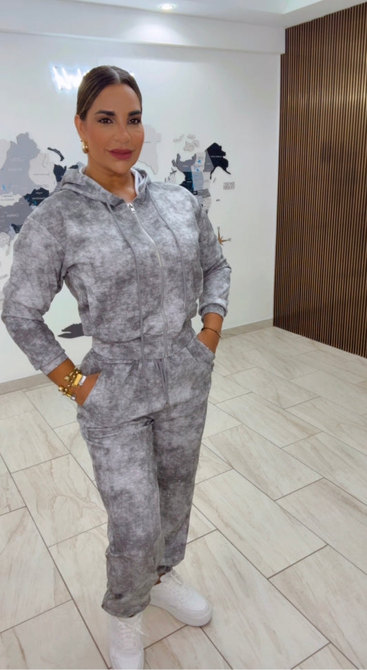 Travel Glow Gray Set (stretch) utilicé talla Médium