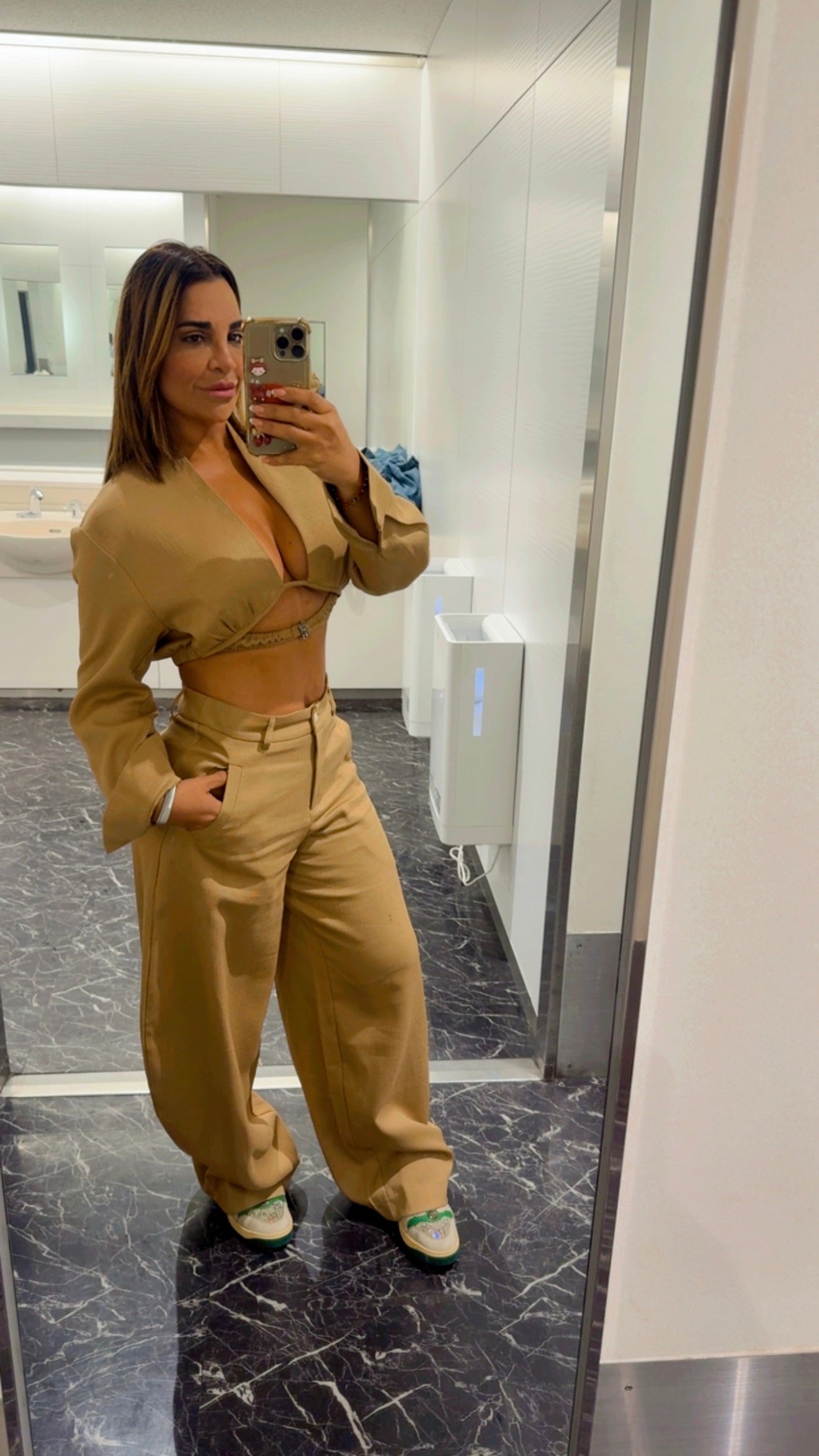 Japan Camel Set (spandex) utilicé talla Médium)