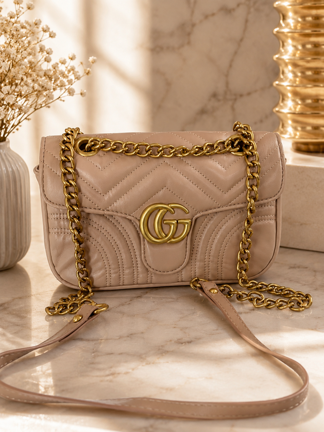 GG Camel Crossbody bag