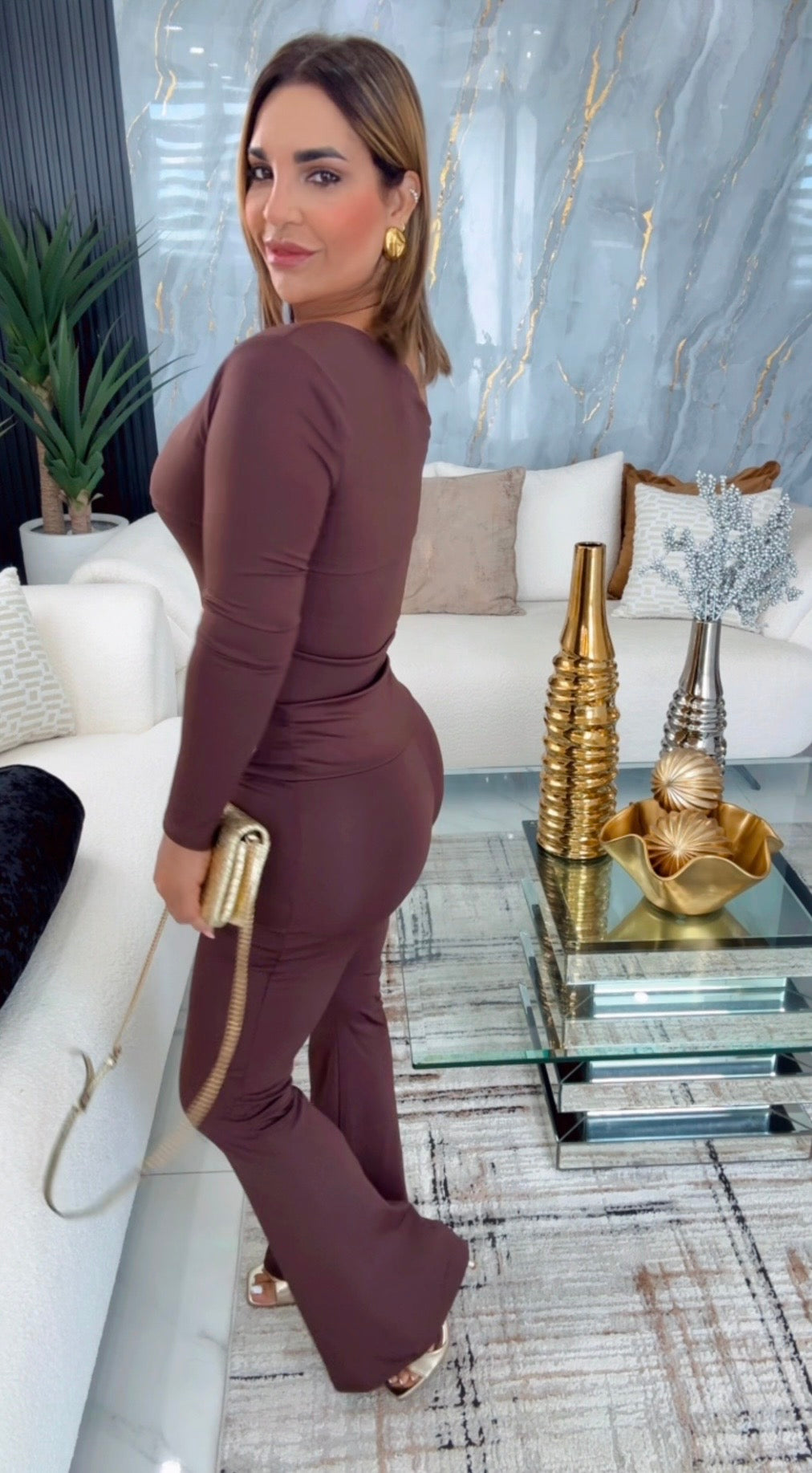 Majestic Brown Set (súper spandex)