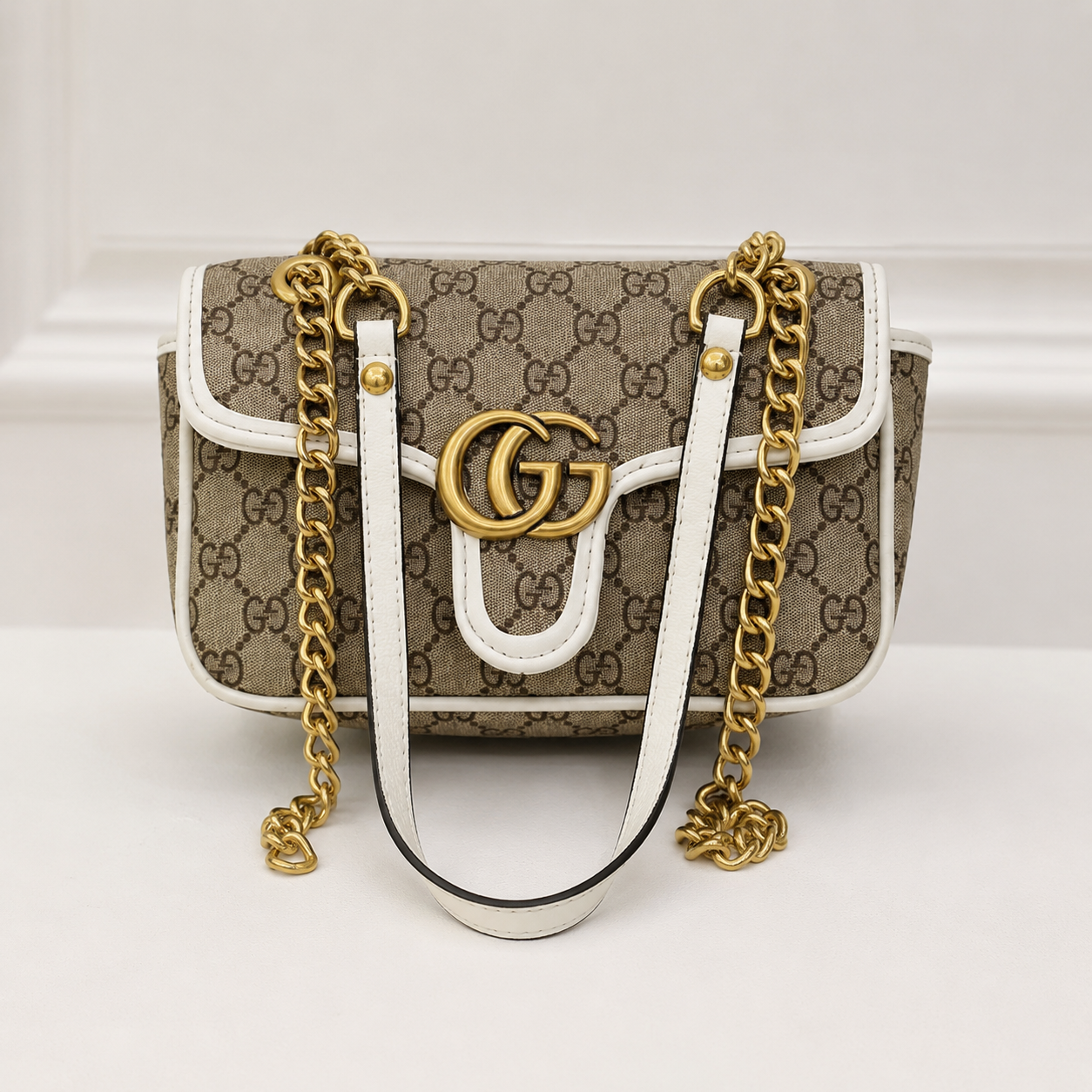 GG White & Beige Crossbody Bag (Llegan el 15 de Agosto)