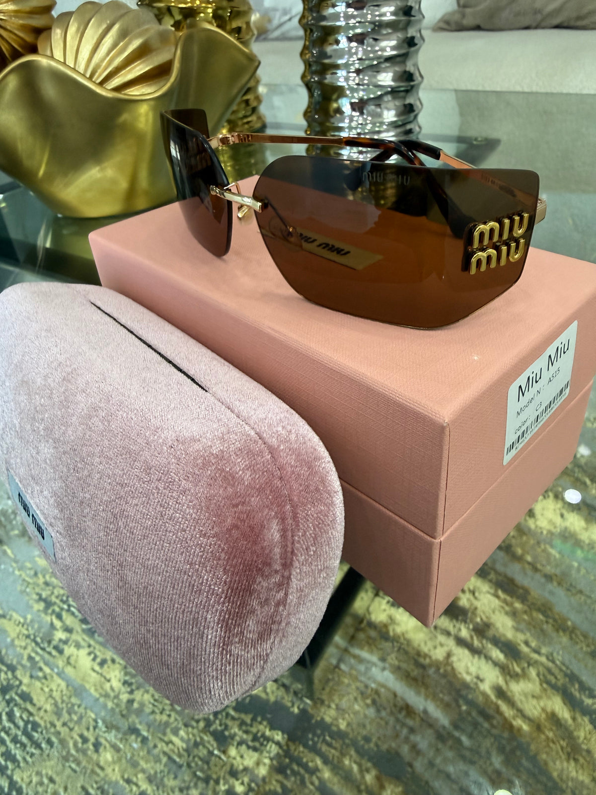Miu Brown Sunglasses (kit completo) tamaño grande