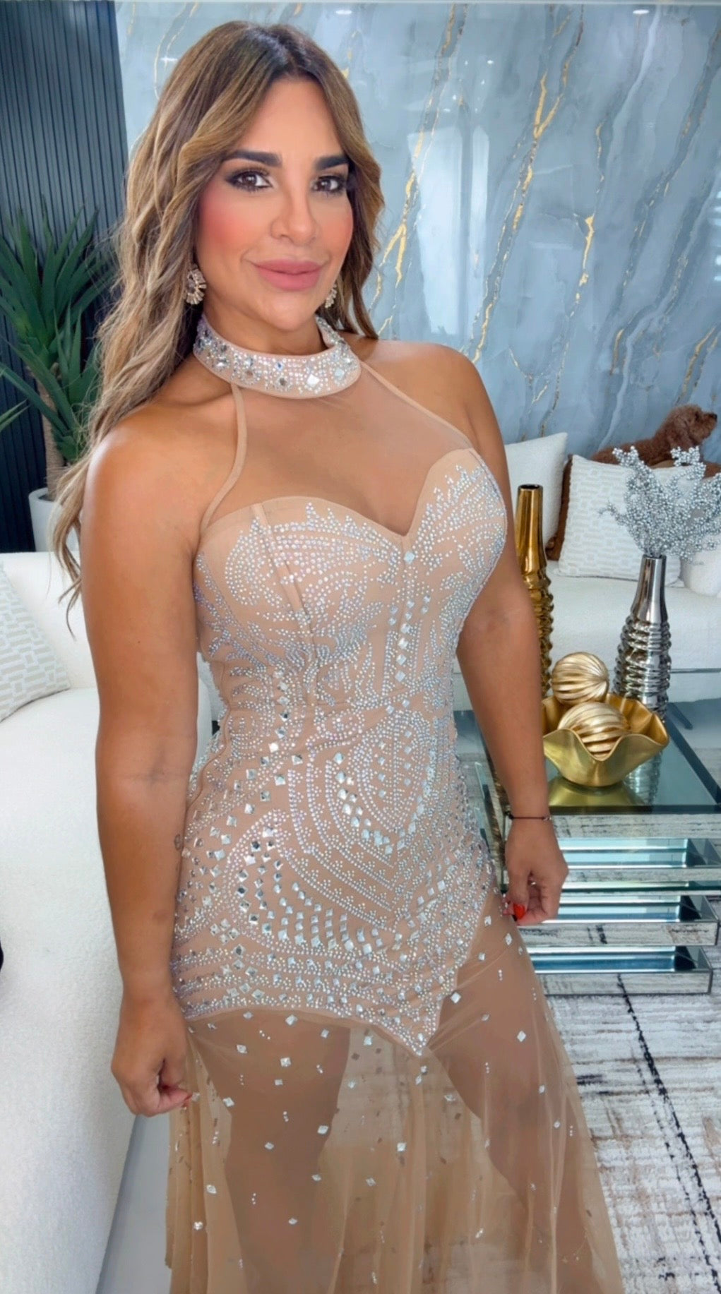 Prom Night Diamonds Dress (spandex)
