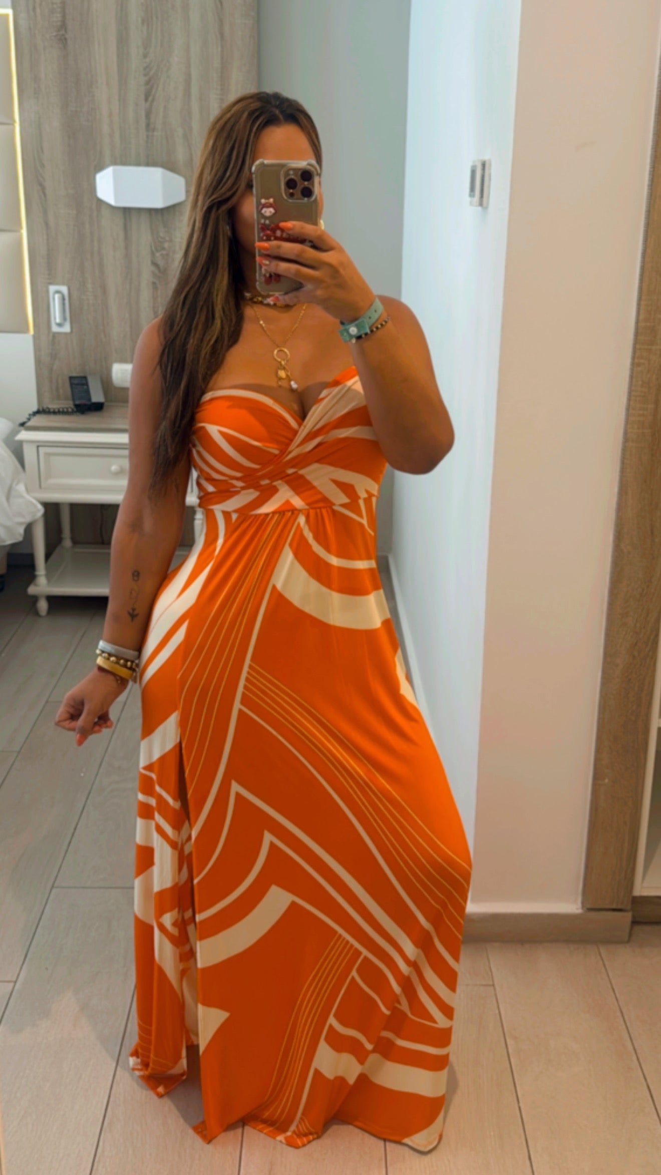 Saona Orange Dress (stretch) (utilicé talla M)
