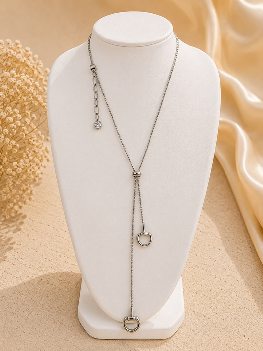 Cleef Silver Adjustable Necklace