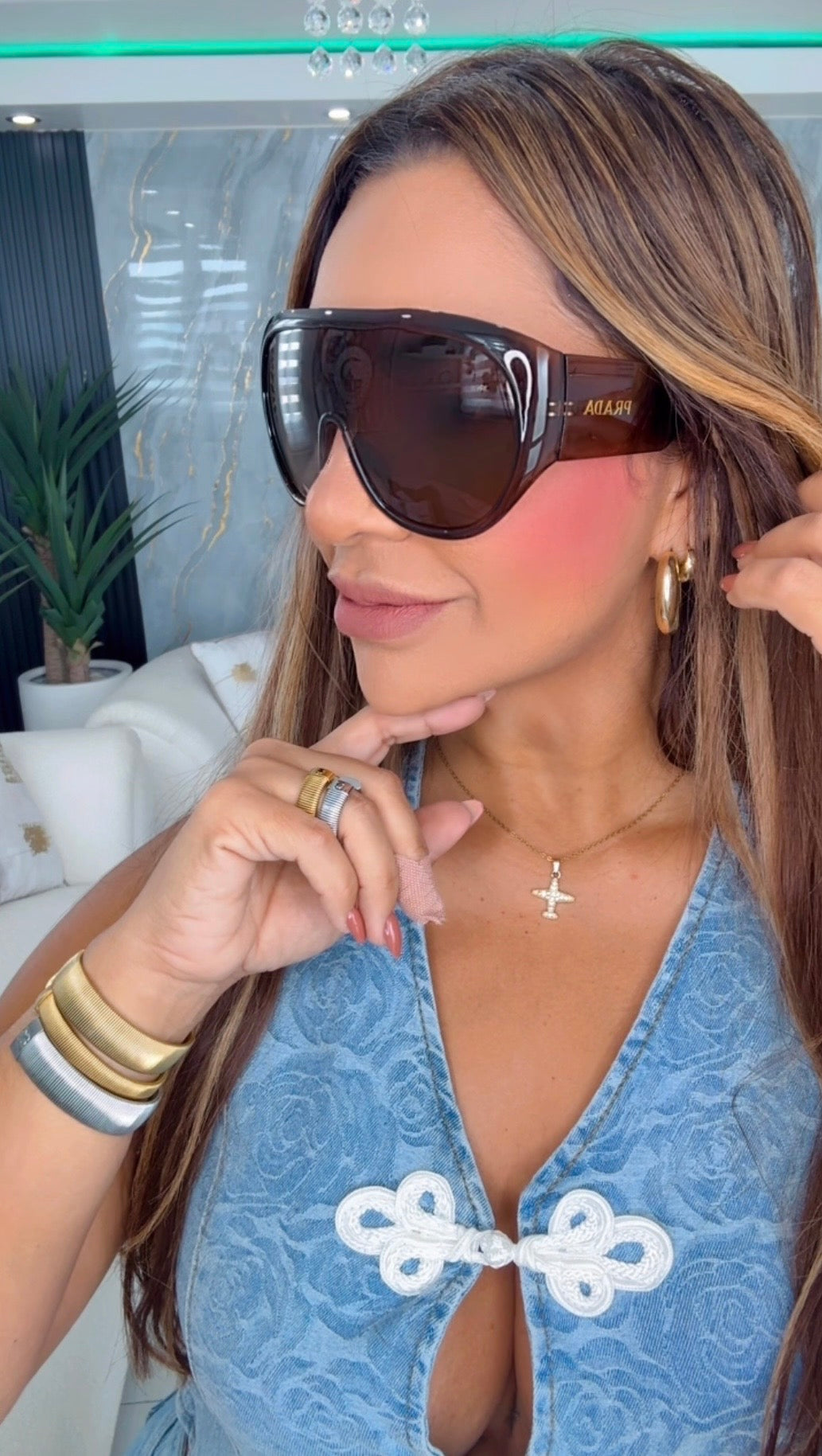 PRDA Dark Brown Sunglasses (kit completo)