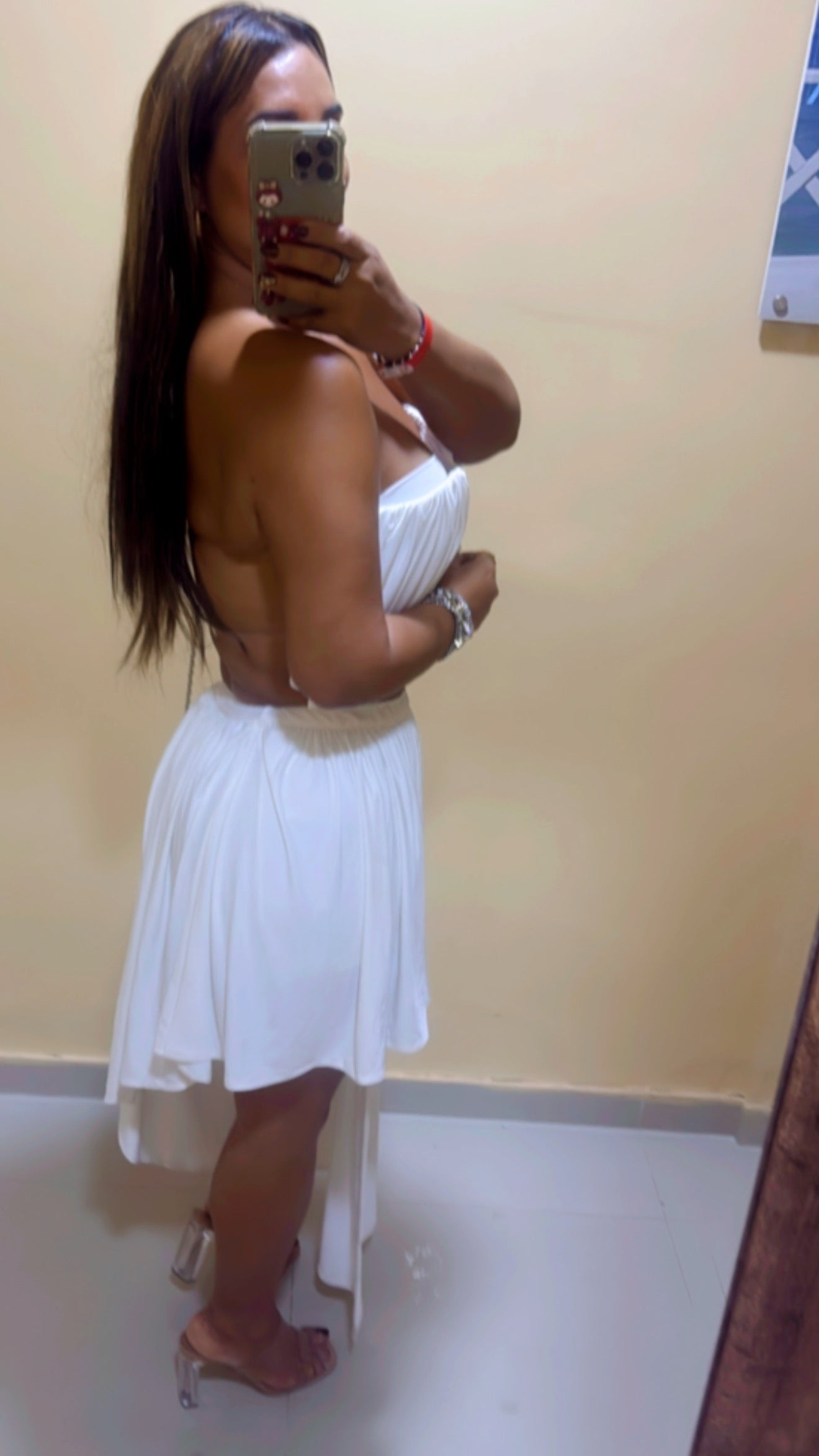 Punta Dorado White Set (doble forro) utilicé talla M