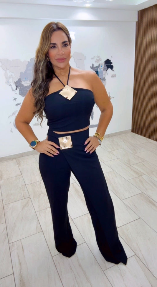 Isabella Black Elegant Set(stretch)