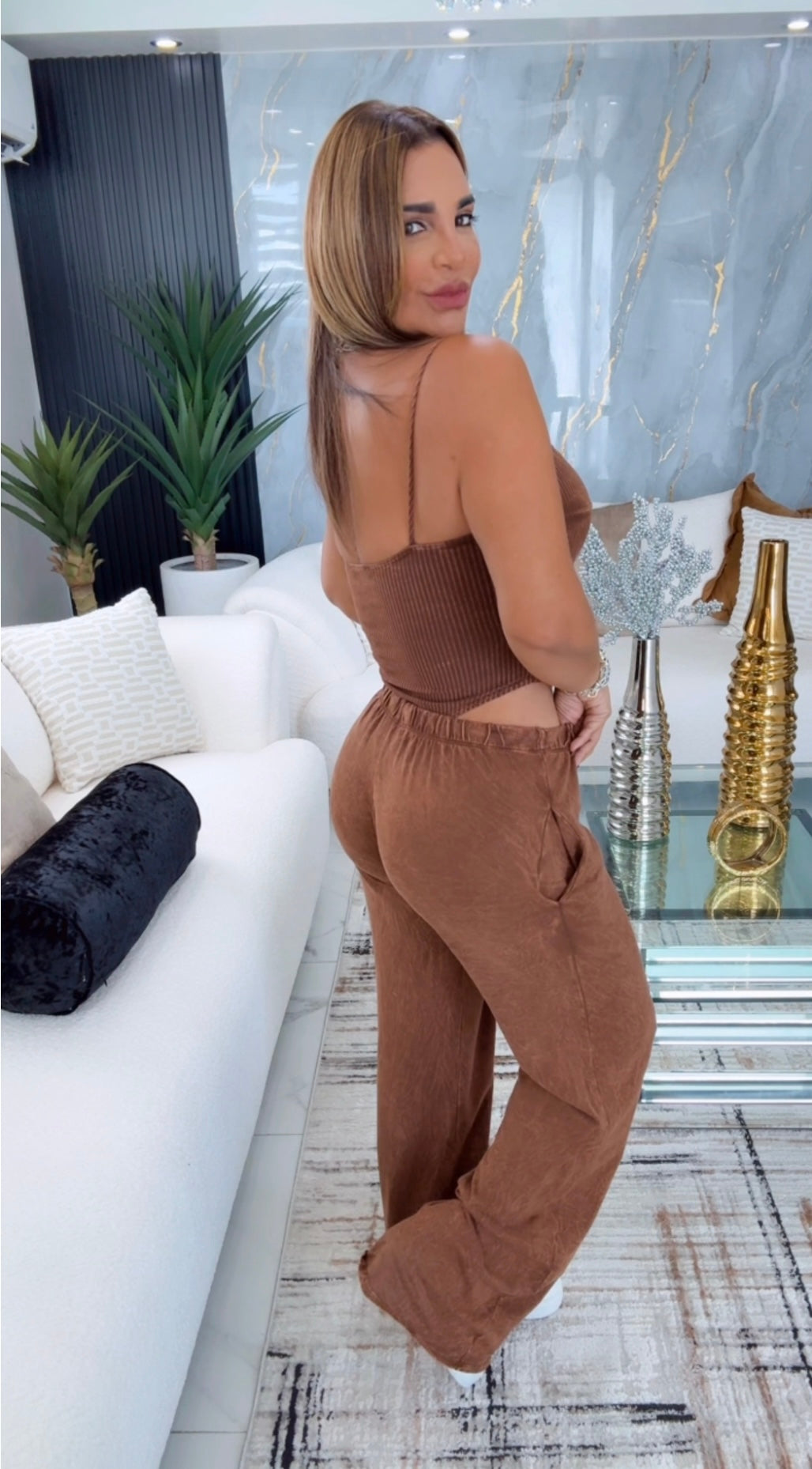 Laos Brown Mineral Wash Body set (stretch)