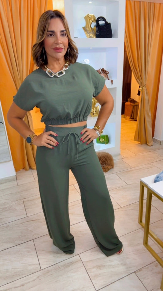 Valley Olive Set (spandex) utilicé talla Médium