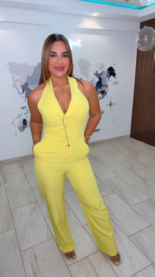 Varadero Yellow jumpsuit  (stretch)