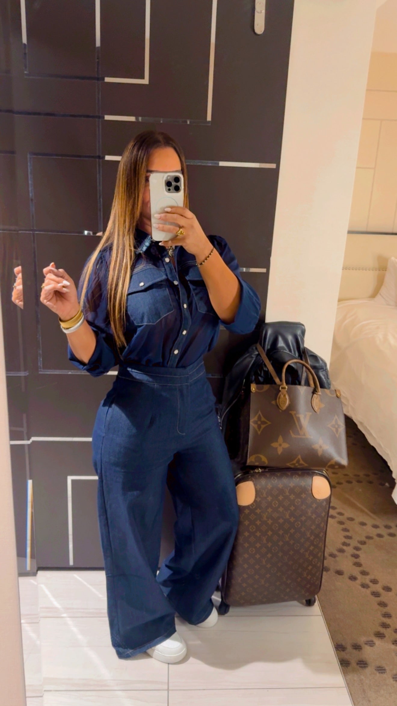 LAX Denim Blue Set (spandex)