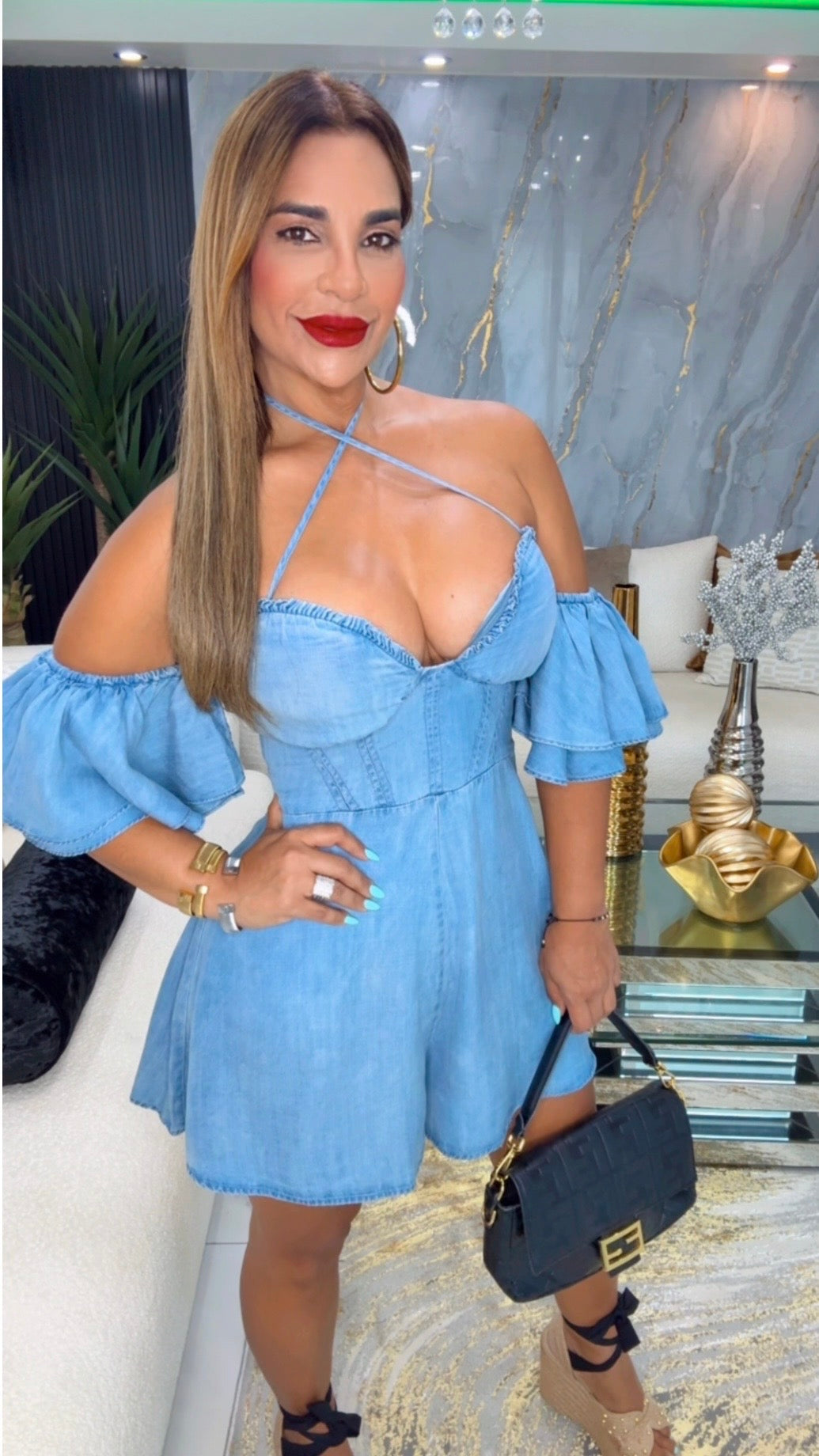 Cartagena Denim Romper (utilicé Médium)