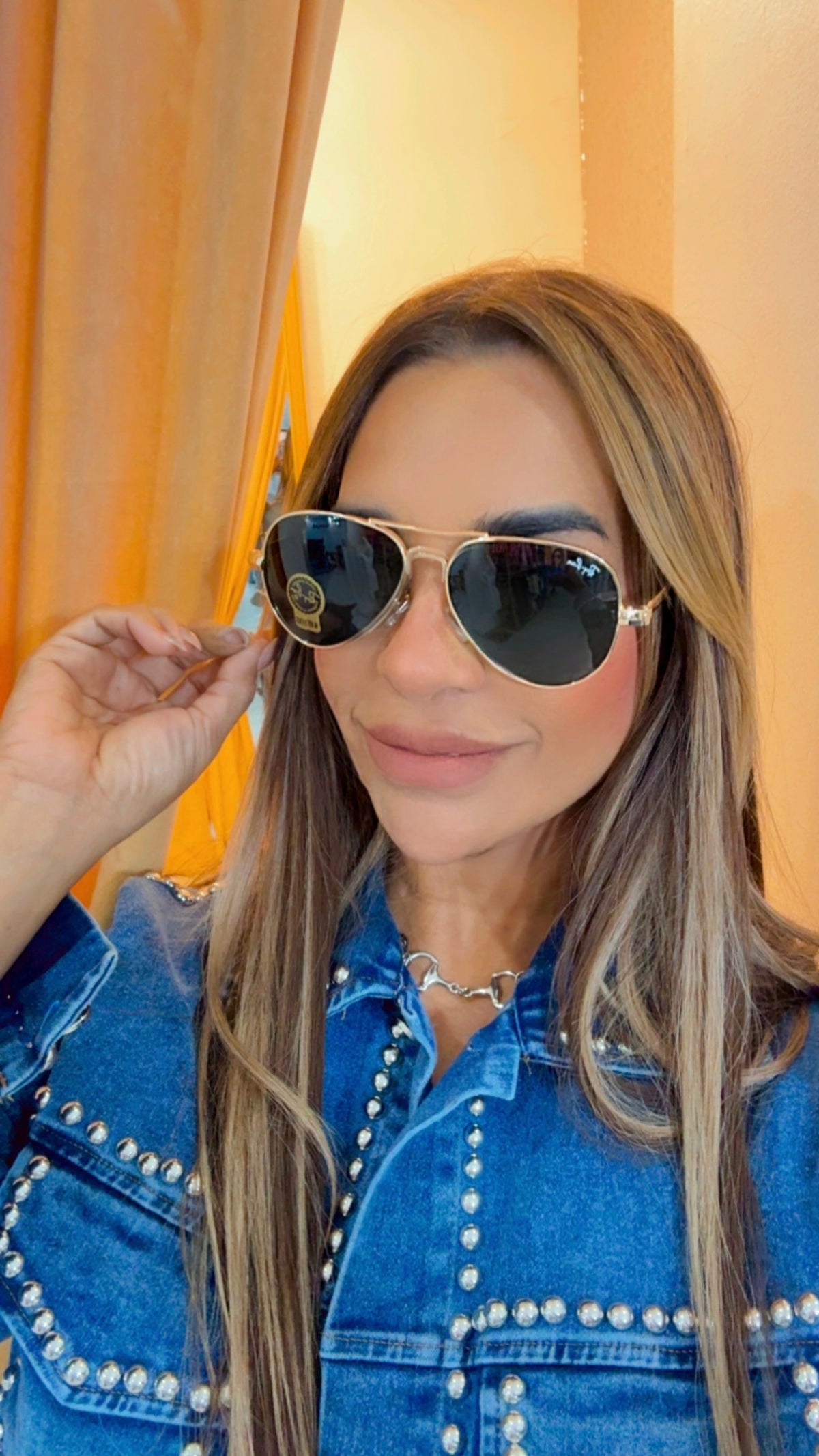 RBan Aviator Gold Sunglasses (kit completo) unisex