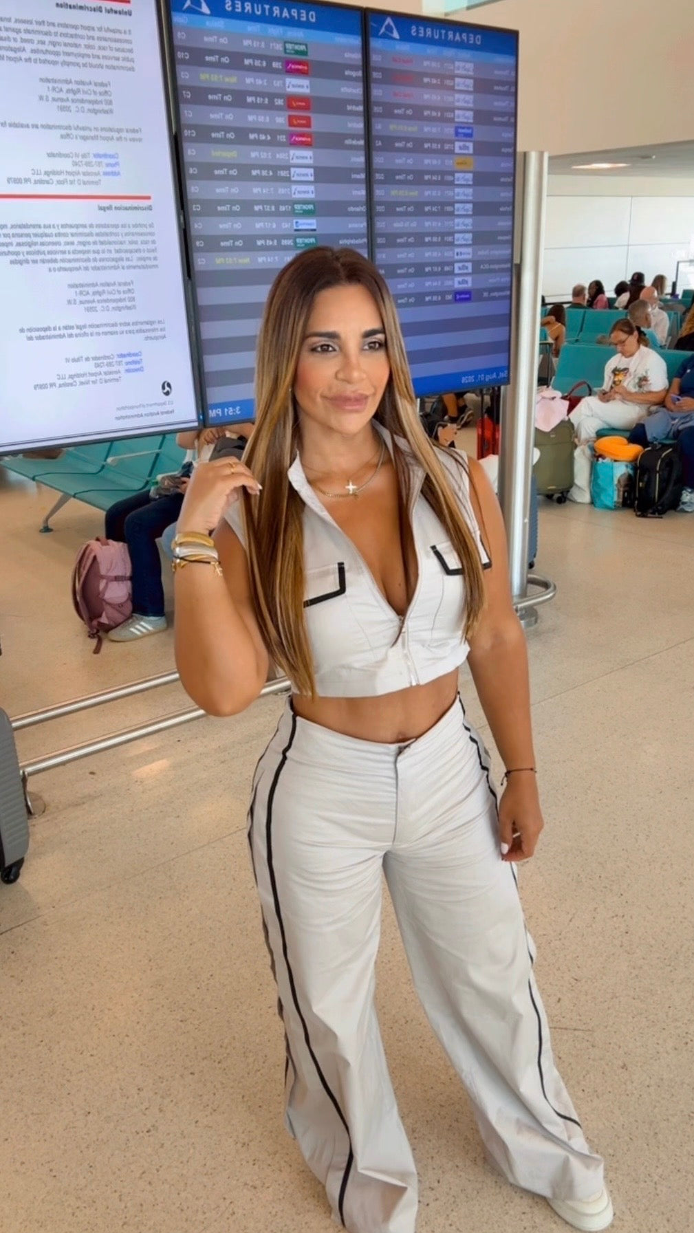 Airport Gray Travel Set (spandex)