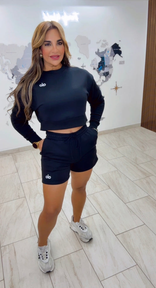 Alo Black Short Set (utilicé talla M)