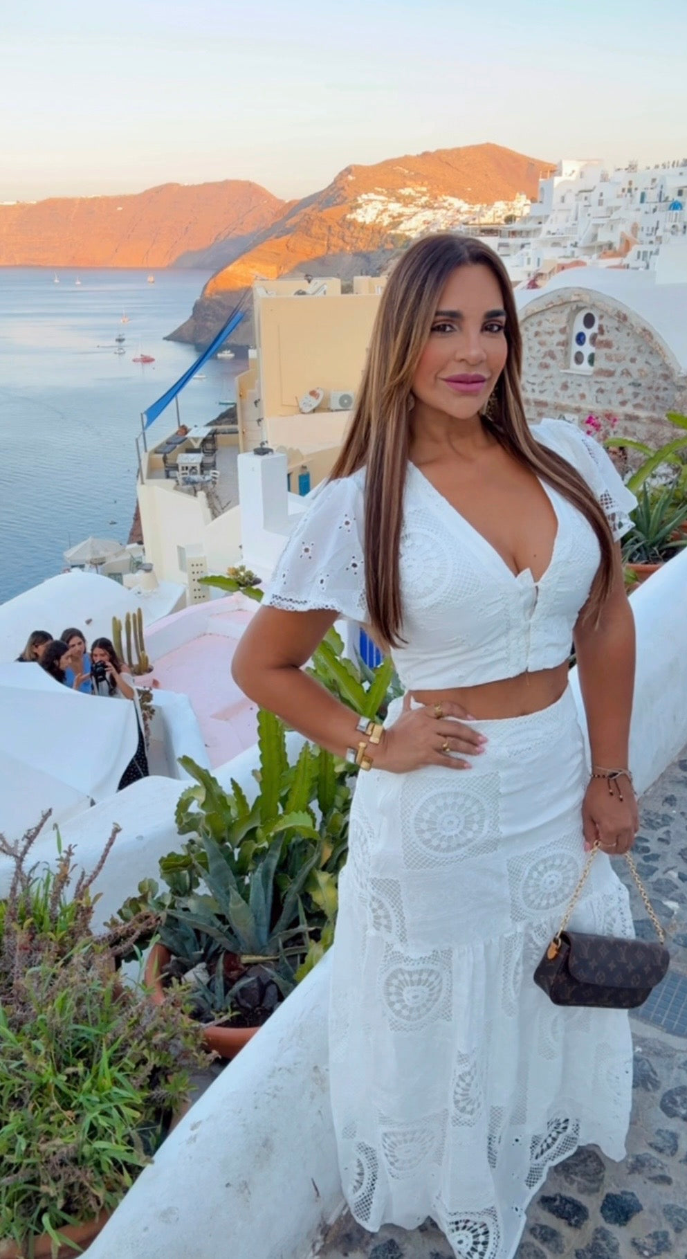 Restock Santorini Embroidery White Set (doble forro) utilicé Médium/ Llegan el próximo Lunes