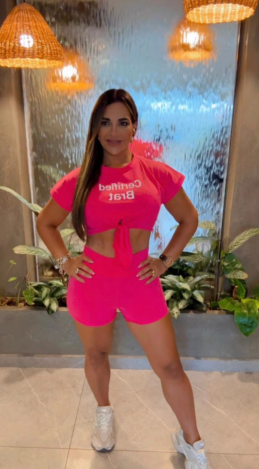 Medallo Pink Set (Stretch) utilice talla Médium