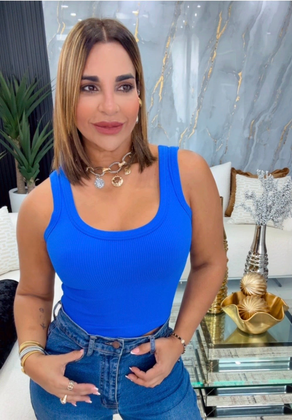 Royal Blue Top (stretch)