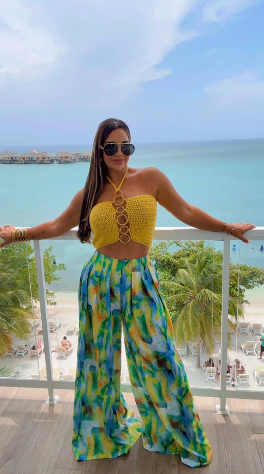 Jamaica Yellow Set (el top es completamente spandex) utilicé en Médium