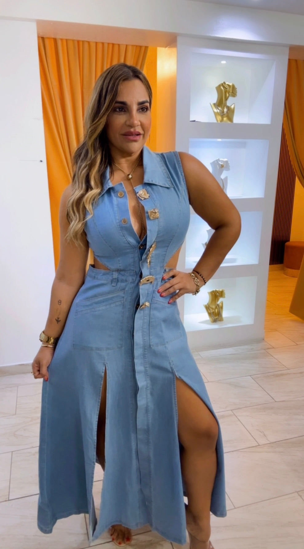 Budapest Denim Dress